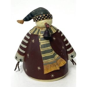 Williraye Studio 2002 Christmas Snowfolks "Junior" Figurine WW2412 Holiday Decor